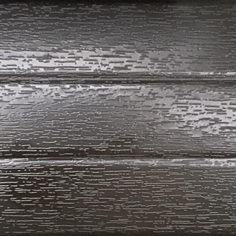 Black garage door