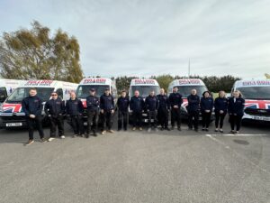 The Bulldog Garage Doors team with our lovely new vans