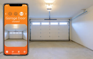 smart garage doors, app